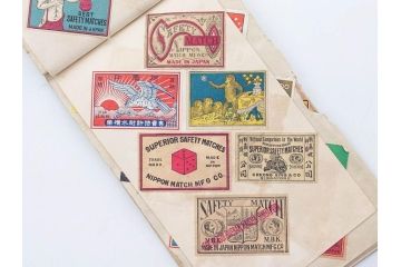 戦前　当時物　中国輸出用・日本など　マッチラベル277枚セット(マッチレッテル、マッチペーパー、燐寸、魚、動物、鳥、植物、広告、商標、燐票、神戸大同、大利公司、福禄寿牌、怡和洋行、東洋燐寸、大同燐寸、PHILIPPINE MATCHC OMPANY)(R-079235)