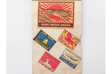 戦前　当時物　中国輸出用・日本など　マッチラベル277枚セット(マッチレッテル、マッチペーパー、燐寸、魚、動物、鳥、植物、広告、商標、燐票、神戸大同、大利公司、福禄寿牌、怡和洋行、東洋燐寸、大同燐寸、PHILIPPINE MATCHC OMPANY)(R-079235)