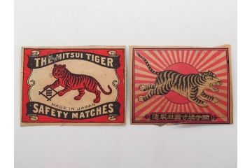 戦前　当時物　中国輸出用・日本など　大判マッチラベル65枚セット(燐寸、人物、動物、鳥、広告、商標、燐票、中華民国、日本東京武田商店、日本燐寸共販、行洋興泰)(R-079236)