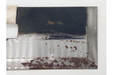 孝義銘　全長305mm　そば包丁(蕎麦包丁、蕎麦切り包丁、緬切り包丁、和包丁、庖丁、ナイフ、調理器具、日本製、木製カバー付き)(R-079240)