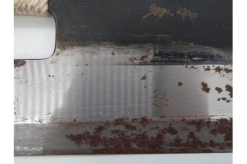 孝義銘　全長305mm　そば包丁(蕎麦包丁、蕎麦切り包丁、緬切り包丁、和包丁、庖丁、ナイフ、調理器具、日本製、木製カバー付き)(R-079240)