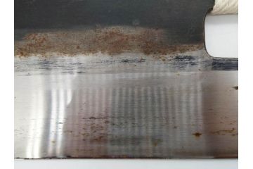 孝義銘　全長305mm　そば包丁(蕎麦包丁、蕎麦切り包丁、緬切り包丁、和包丁、庖丁、ナイフ、調理器具、日本製、木製カバー付き)(R-079240)