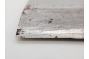 孝義銘　全長305mm　そば包丁(蕎麦包丁、蕎麦切り包丁、緬切り包丁、和包丁、庖丁、ナイフ、調理器具、日本製、木製カバー付き)(R-079240)