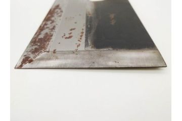 孝義銘　全長305mm　そば包丁(蕎麦包丁、蕎麦切り包丁、緬切り包丁、和包丁、庖丁、ナイフ、調理器具、日本製、木製カバー付き)(R-079240)