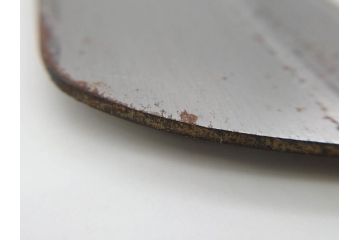 孝義銘　全長305mm　そば包丁(蕎麦包丁、蕎麦切り包丁、緬切り包丁、和包丁、庖丁、ナイフ、調理器具、日本製、木製カバー付き)(R-079240)