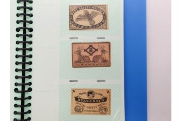 当時物　中国輸出用・日本など　マッチラベル151枚セット(マッチレッテル、マッチペーパー、燐寸、燐票、広告、商標、やっこ、奴、鶴、ツル、鶏、ツバメ、燕、鳥、騎馬、鹿、猿、サル、ライオン、獅子、狛犬、花、桜、松、魚、星、大黒天、瓢箪、ひょうたん、太陽、月、扇子、日の丸、スプーン、戦車、パイプ、ファイル付き)(R-079246)