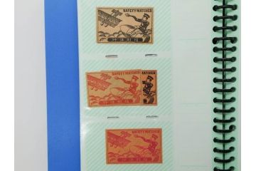 当時物　中国輸出用・日本など　マッチラベル242枚セット(マッチレッテル、マッチペーパー、燐寸、燐票、広告、商標、兎、うさぎ、トラ、虎、翼、和太鼓、船、舟、星、花、軍人、銃、ピストル、扇子、化粧、鶴、ツル、鶏、にわとり、猿、サル、馬、人物、蝙蝠、コウモリ、鷹、鷲、鳥、中華民国、軍人、日本製、ファイル付き)(R-079247)
