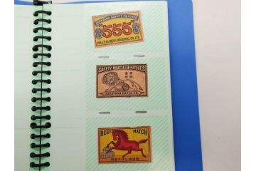 当時物　中国輸出用・日本など　マッチラベル186枚セット(マッチレッテル、マッチペーパー、燐寸、燐票、広告、商標、鐘、ベル、鹿、鳥居、戦車、馬蹄、手毬、象、ゾウ、鷲、ワシ、鶏、鶴、ツル、にわとり、ライオン、獅子、月、地球、富士山、船、ファイル付き)(R-079248)