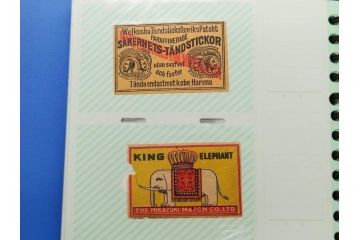 当時物　中国輸出用・日本など　マッチラベル186枚セット(マッチレッテル、マッチペーパー、燐寸、燐票、広告、商標、鐘、ベル、鹿、鳥居、戦車、馬蹄、手毬、象、ゾウ、鷲、ワシ、鶏、鶴、ツル、にわとり、ライオン、獅子、月、地球、富士山、船、ファイル付き)(R-079248)