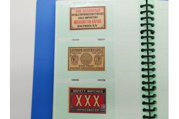 当時物　中国輸出用・日本など　マッチラベル186枚セット(マッチレッテル、マッチペーパー、燐寸、燐票、広告、商標、鐘、ベル、鹿、鳥居、戦車、馬蹄、手毬、象、ゾウ、鷲、ワシ、鶏、鶴、ツル、にわとり、ライオン、獅子、月、地球、富士山、船、ファイル付き)(R-079248)