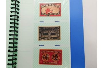 当時物　中国輸出用・日本など　マッチラベル186枚セット(マッチレッテル、マッチペーパー、燐寸、燐票、広告、商標、鐘、ベル、鹿、鳥居、戦車、馬蹄、手毬、象、ゾウ、鷲、ワシ、鶏、鶴、ツル、にわとり、ライオン、獅子、月、地球、富士山、船、ファイル付き)(R-079248)