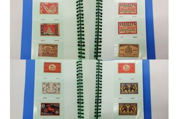 当時物　中国輸出用・日本など　マッチラベル188枚セット(マッチレッテル、マッチペーパー、燐寸、燐票、広告、商標、蒸気船、船、ボート、海軍、着物美人、橋、鶴、ツル、河童、カッパ、強国、スパイご用心、城、地球、龍星、ハネホシ、ビール、ウィスキー、酒、日本製、ファイル付き)(R-079249)