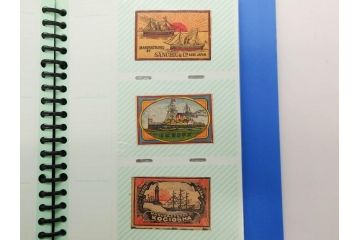 当時物　中国輸出用・日本など　マッチラベル188枚セット(マッチレッテル、マッチペーパー、燐寸、燐票、広告、商標、蒸気船、船、ボート、海軍、着物美人、橋、鶴、ツル、河童、カッパ、強国、スパイご用心、城、地球、龍星、ハネホシ、ビール、ウィスキー、酒、日本製、ファイル付き)(R-079249)