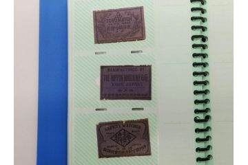 当時物　中国輸出用・日本など　マッチラベル165枚セット(マッチレッテル、マッチペーパー、燐寸、燐票、広告、商標、虎、猿、鷲、牛、大黒天、月、桜、日の丸、扇子、ライオン、獅子、鶴、ツル、馬蹄、龍、ハネボシ、鹿、和太鼓、ペガサス、日本製、ファイル付き)(R-079250)