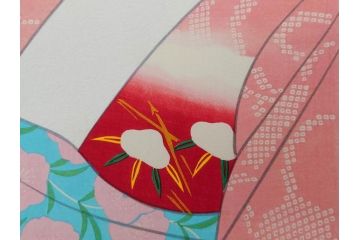 昭和55年6月作　神保朋世　「静夜」　版画(絵画、木版画、多色摺り、美人画、彫刀 大倉半兵衛、摺刷 関岡扇令、着物、女性、落款)(R-079253)