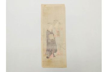 真作　揚州周延 「伊勢古市踊之図」　豊原国周筆 「潤色三十六花撰」　勝川春章画　版画3枚セット(絵画、木版画、多色摺り、久保丁亀鶴や米吉、着物、芸者、美人画、舞踊、屋形船)(R-079254)