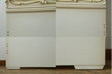 中古　イタリア高級家具　SILIK(シリック)　ロココ調　ヨーロピアンスタイルの空間を演出してくれるシングルサイズベッドフレーム　定価約85万円　(R-079258)