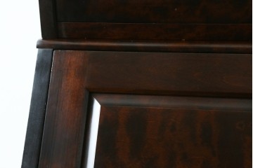 中古　北海道民芸家具　収納に便利な本棚付き!!シックなビューローブックケース　定価約50万円　(R-079263)