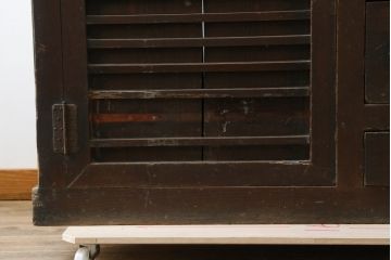 和製アンティーク　明治期　魅せる収納としても大活躍の幅狭階段箪笥(和箪笥、時代箪笥、収納箪笥、引き出し)(R-079264)
