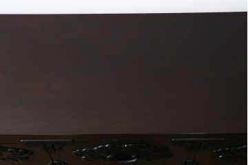中古　美品!!　岩手民芸家具　存在感のある大振りの龍の金具が魅力的な南部車箪笥(南部箪笥、和たんす、衣装タンス、収納箪笥、整理箪笥、引き出し、サイドチェスト)(R-079265)