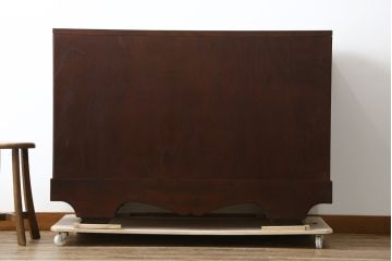 中古　美品!!　岩手民芸家具　存在感のある大振りの龍の金具が魅力的な南部車箪笥(南部箪笥、和たんす、衣装タンス、収納箪笥、整理箪笥、引き出し、サイドチェスト)(R-079265)