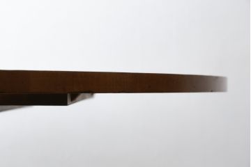 中古　特大!!　アメリカ最高級家具　Century Furniture(センチュリー・ファニチャー)　ノーフォーク(NORFOLK)　クラシカルで重厚な佇まいが魅力のラウンドペデスタルダイニングテーブル(丸テーブル、円卓、6人掛け、6P、4人掛け、4P、食卓)(定価推定約150万円前後)(R-079268)
