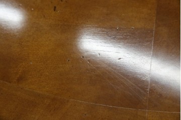 中古　特大!!　アメリカ最高級家具　Century Furniture(センチュリー・ファニチャー)　ノーフォーク(NORFOLK)　クラシカルで重厚な佇まいが魅力のラウンドペデスタルダイニングテーブル　定価推定約150万円前後　(R-079268)