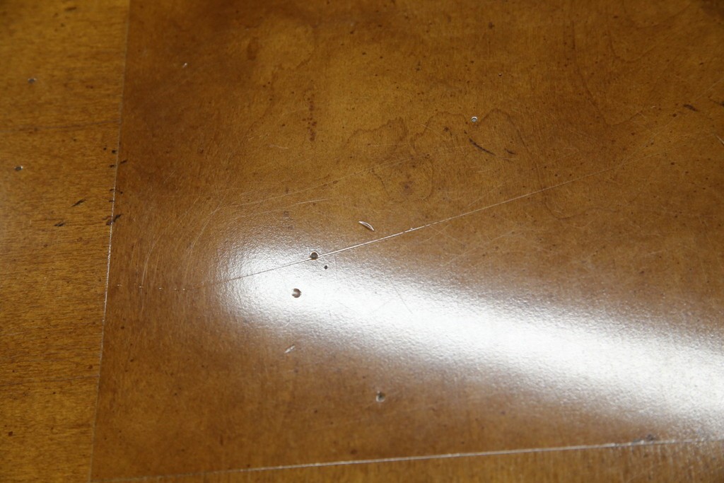 中古　特大!!　アメリカ最高級家具　Century Furniture(センチュリー・ファニチャー)　ノーフォーク(NORFOLK)　クラシカルで重厚な佇まいが魅力のラウンドペデスタルダイニングテーブル　定価推定約150万円前後　(R-079268)