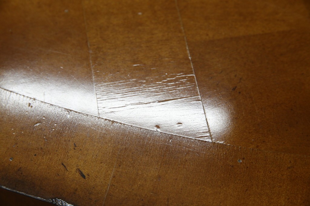 中古　特大!!　アメリカ最高級家具　Century Furniture(センチュリー・ファニチャー)　ノーフォーク(NORFOLK)　クラシカルで重厚な佇まいが魅力のラウンドペデスタルダイニングテーブル　定価推定約150万円前後　(R-079268)