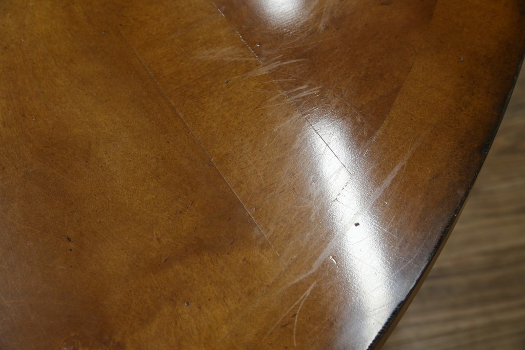 中古　特大!!　アメリカ最高級家具　Century Furniture(センチュリー・ファニチャー)　ノーフォーク(NORFOLK)　クラシカルで重厚な佇まいが魅力のラウンドペデスタルダイニングテーブル　定価推定約150万円前後　(R-079268)