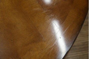 中古　特大!!　アメリカ最高級家具　Century Furniture(センチュリー・ファニチャー)　ノーフォーク(NORFOLK)　クラシカルで重厚な佇まいが魅力のラウンドペデスタルダイニングテーブル　定価推定約150万円前後　(R-079268)