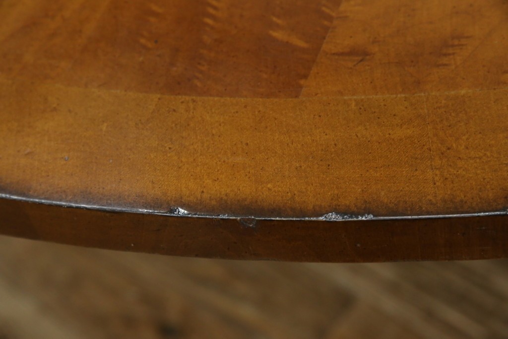 中古　特大!!　アメリカ最高級家具　Century Furniture(センチュリー・ファニチャー)　ノーフォーク(NORFOLK)　クラシカルで重厚な佇まいが魅力のラウンドペデスタルダイニングテーブル　定価推定約150万円前後　(R-079268)