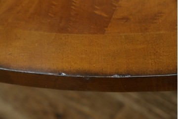 中古　特大!!　アメリカ最高級家具　Century Furniture(センチュリー・ファニチャー)　ノーフォーク(NORFOLK)　クラシカルで重厚な佇まいが魅力のラウンドペデスタルダイニングテーブル　定価推定約150万円前後　(R-079268)