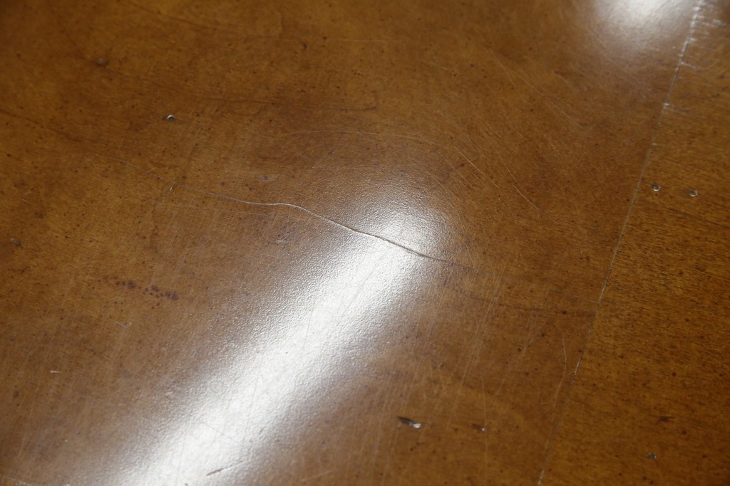 中古　特大!!　アメリカ最高級家具　Century Furniture(センチュリー・ファニチャー)　ノーフォーク(NORFOLK)　クラシカルで重厚な佇まいが魅力のラウンドペデスタルダイニングテーブル　定価推定約150万円前後　(R-079268)