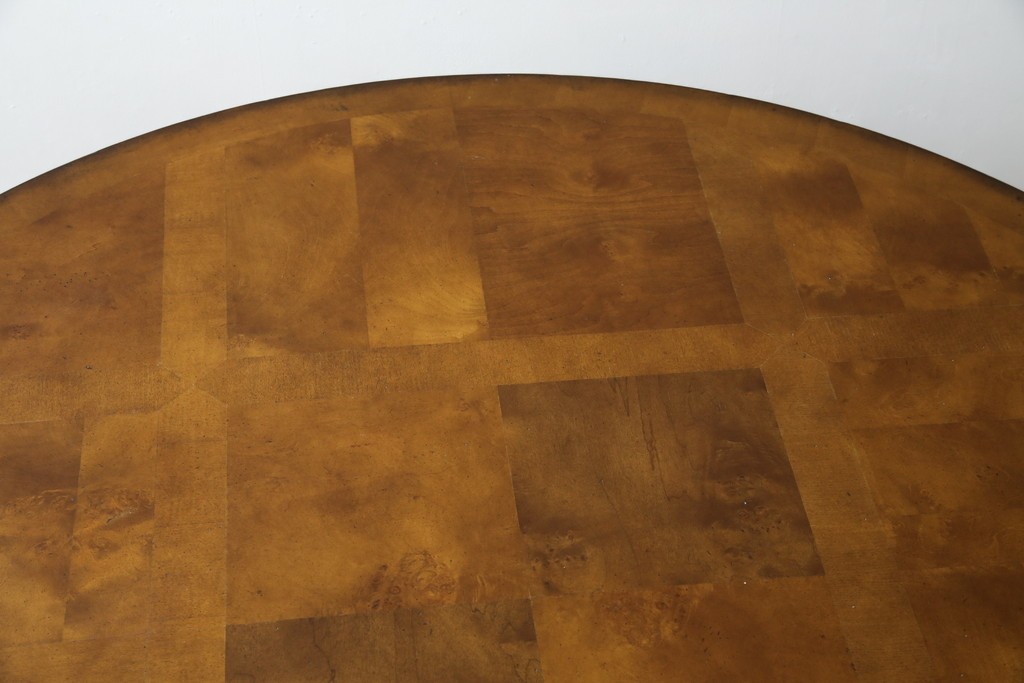 中古　特大!!　アメリカ最高級家具　Century Furniture(センチュリー・ファニチャー)　ノーフォーク(NORFOLK)　クラシカルで重厚な佇まいが魅力のラウンドペデスタルダイニングテーブル　定価推定約150万円前後　(R-079268)