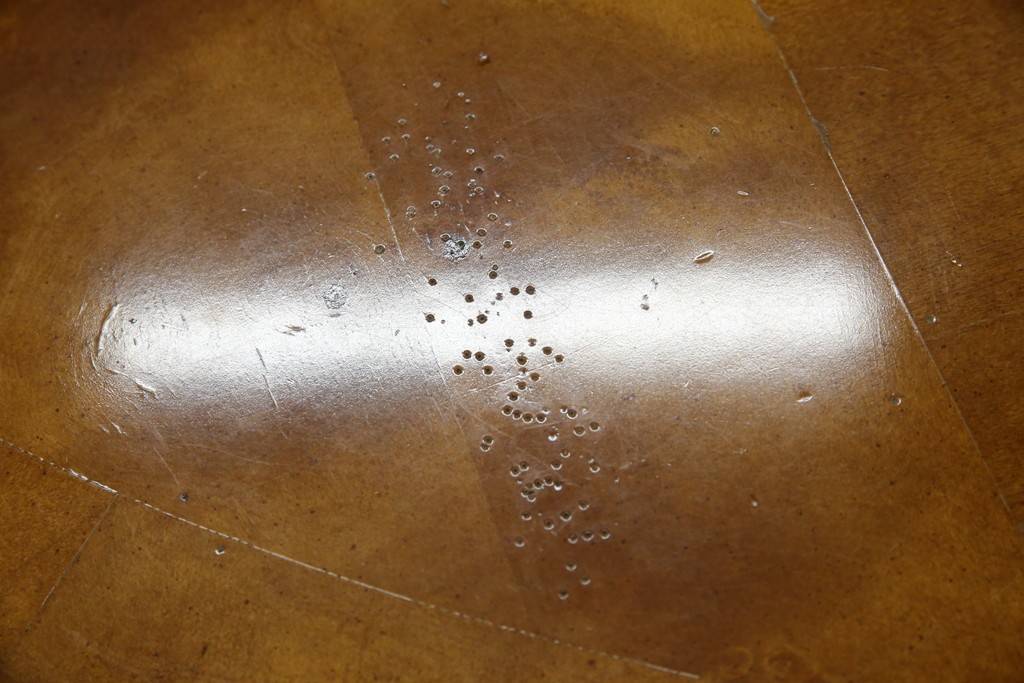 中古　特大!!　アメリカ最高級家具　Century Furniture(センチュリー・ファニチャー)　ノーフォーク(NORFOLK)　クラシカルで重厚な佇まいが魅力のラウンドペデスタルダイニングテーブル　定価推定約150万円前後　(R-079268)