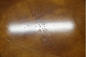 中古　特大!!　アメリカ最高級家具　Century Furniture(センチュリー・ファニチャー)　ノーフォーク(NORFOLK)　クラシカルで重厚な佇まいが魅力のラウンドペデスタルダイニングテーブル　定価推定約150万円前後　(R-079268)