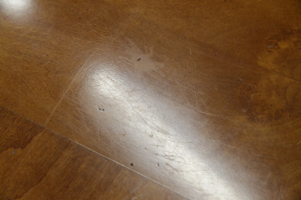 中古　特大!!　アメリカ最高級家具　Century Furniture(センチュリー・ファニチャー)　ノーフォーク(NORFOLK)　クラシカルで重厚な佇まいが魅力のラウンドペデスタルダイニングテーブル　定価推定約150万円前後　(R-079268)