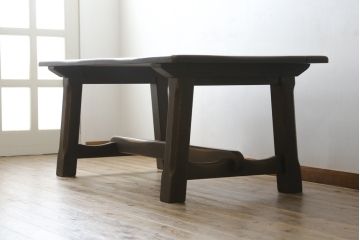 中古　超美品　展示品　飛騨産業　キツツキ　PROVINCIAL(プロヴィンシャル・プロビンシャル)シリーズ　P31　オーク材　どっしりとした堅牢なつくりと素朴な佇まいが魅力のタバーンテーブル(ダイニングテーブル、4人掛け、6人掛け、食卓、作業台)(定価約57万円)(R-079276)