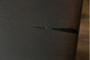 中古　超美品　展示品　飛騨産業　キツツキ　PROVINCIAL(プロヴィンシャル・プロビンシャル)シリーズ　P31　オーク材　どっしりとした堅牢なつくりと素朴な佇まいが魅力のタバーンテーブル(ダイニングテーブル、4人掛け、6人掛け、食卓、作業台)(定価約57万円)(R-079276)