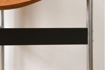 アメリカビンテージ　LAVERNE INTERNATIONAL社　3LCモデル　Tチェア　本革(レザー)　置いてあるだけで絵になるラウンジチェア(椅子、イス、イージーチェア、ヴィンテージ)(R-079279)