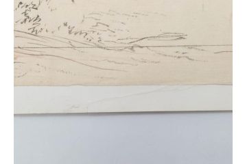 日本画家 右田年英　下絵(絵画、素描、デッサン、スケッチ、下書き、下描き、騎馬武者、合戦、海)(R-079284)