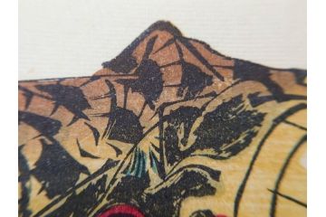 真作　月岡芳年　芳年略画 「鍾馗之夜這」　版画(絵画、木版画、多色摺り、神、道教、鬼、鯉のぼり)(R-079285)