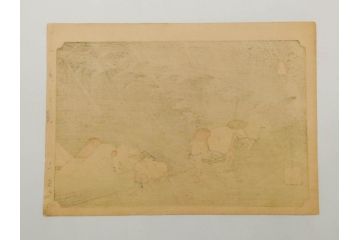 浮世絵師 歌川広重　東海道五拾三次之内 「庄野白雨」　名所江戸百景 「廓中東雲」「亀戸梅屋舗」「隅田川水神の森真崎」「上野清水堂不忍池」「亀戸天神境内」「増上寺塔赤羽根」「王子装束ゑの木大晦日の狐火」「真乳山山谷堀夜景」　版画9枚セット(絵画、木版画、多色摺り、浮世絵、人物、風景、鳥、花、藤、桜、雨、雪、寺社仏閣、橋)(R-079287)