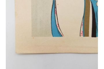 神保朋世　版画(絵画、木版画、多色摺り、美人画、着物、女性、落款)(R-079289)