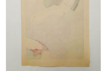 昭和32年5月作　神保朋世　版画(絵画、木版画、多色摺り、美人画、着物、女性、落款)(R-079290)