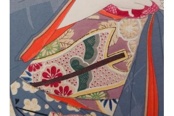 真作　昭和14年1月　神保朋世　「微薫」　限定200枚　版画(絵画、木版画、多色摺り、中村三次郎 印刷、石坂憲一 彫刻、美人画、着物、女性、落款)(R-079293)