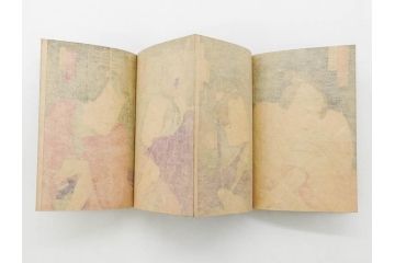 真作　幕末〜明治期　豊原国周　版画画帖25図(錦絵、浮世絵、役者絵、忠臣蔵、和本、古書、木版画、絵画)(R-079294)