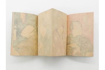 真作　幕末〜明治期　豊原国周　版画画帖25図(錦絵、浮世絵、役者絵、忠臣蔵、和本、古書、木版画、絵画)(R-079294)