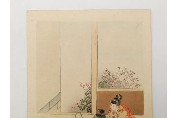 明治30年　宮川春汀　子供風俗　版画7枚セット(木版画、錦絵、浮世絵、絵画、多色摺り、ちんちんもがもが、凧揚げ、たこあげ、たまや、ぞうりはきかえへ、投扇興、とうせんきょう、たうせんきやう、かげやとうろくじ、めんこあそび)(R-079299)